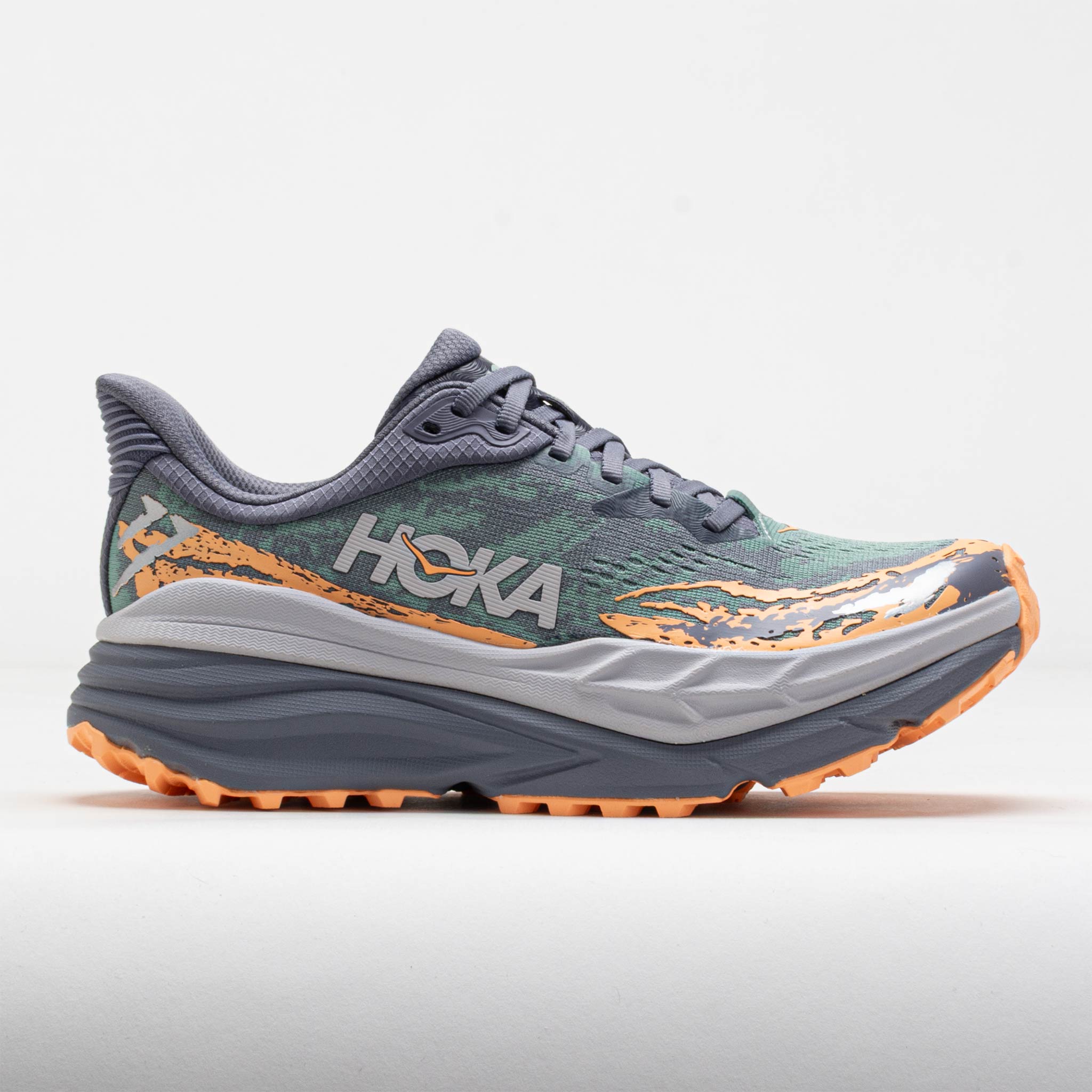 HOthtKA Stinson 7 Women's Grey Skies/Pale Tangerine
