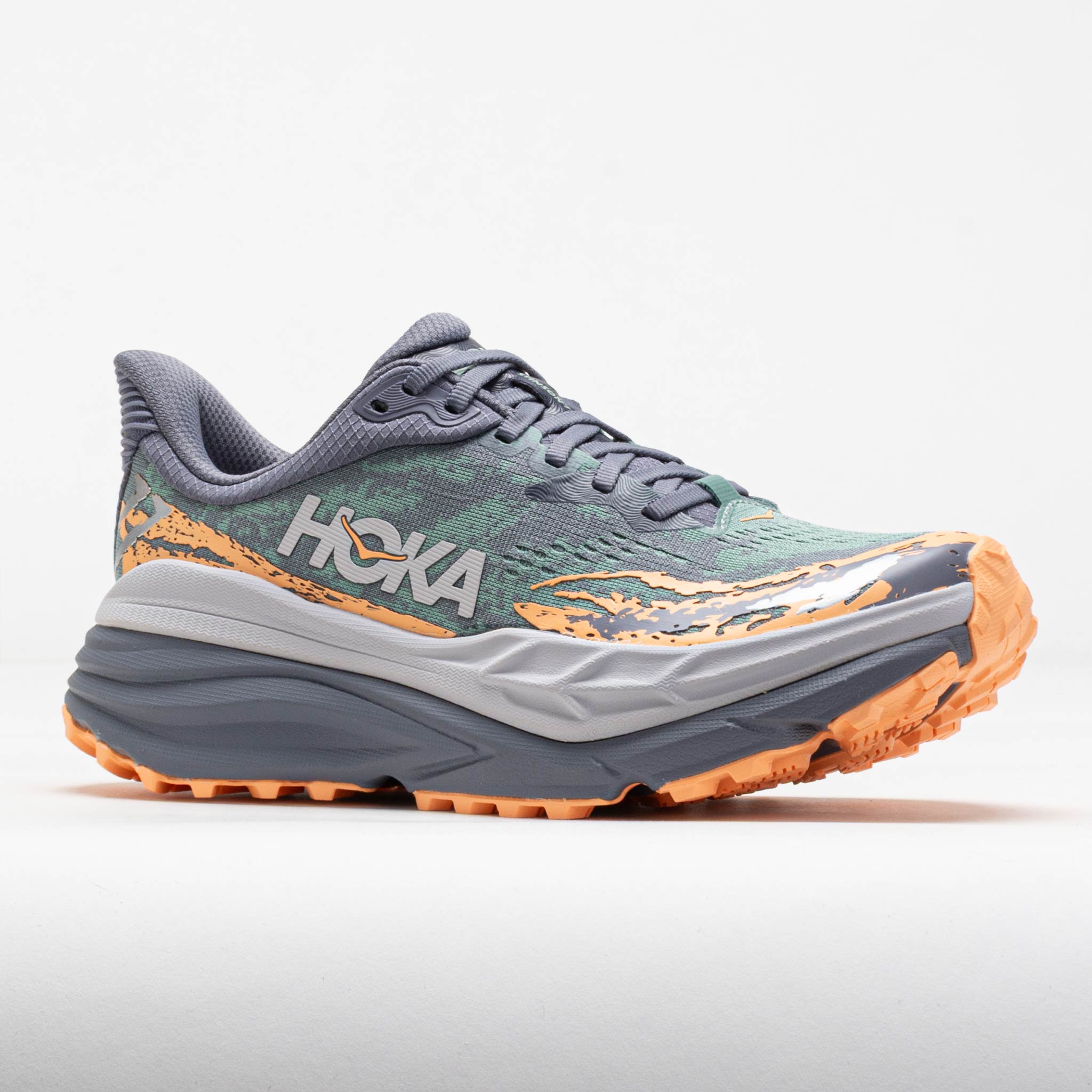 HOthtKA Stinson 7 Women's Grey Skies/Pale Tangerine