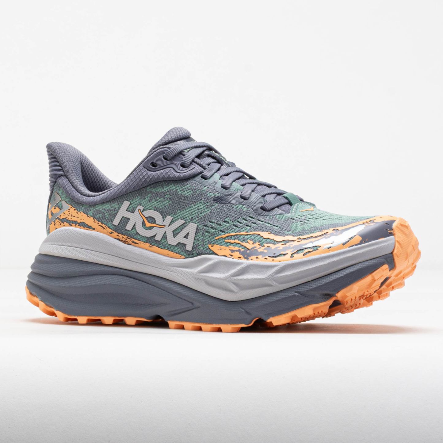 HOthtKA Stinson 7 Women's Grey Skies/Pale Tangerine