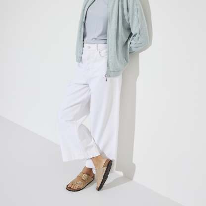 Women's  Birkethtnstock - Arizona Big Buckle Nubucklæder - Sandcastle