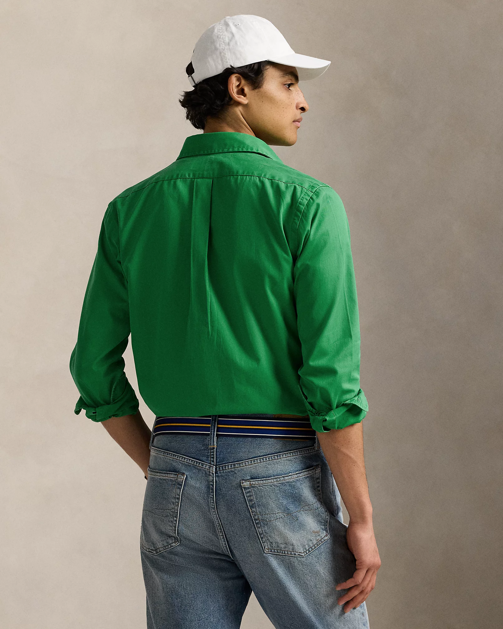 Chemise ajustée en sergé