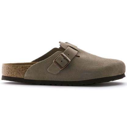 Women's  Birkethtnstock - Boston Soft - Taupe Suede Leather