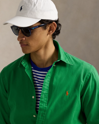 Chemise ajustée en sergé