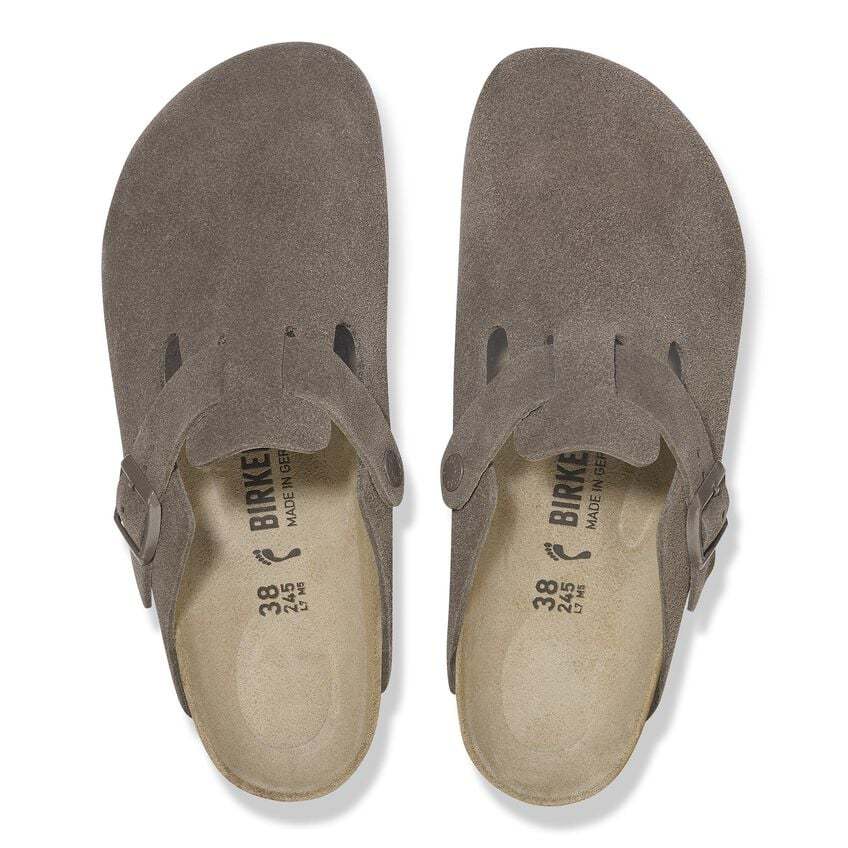 Boston Suede Leather - Concrete Gray