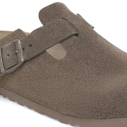 Boston Suede Leather - Concrete Gray