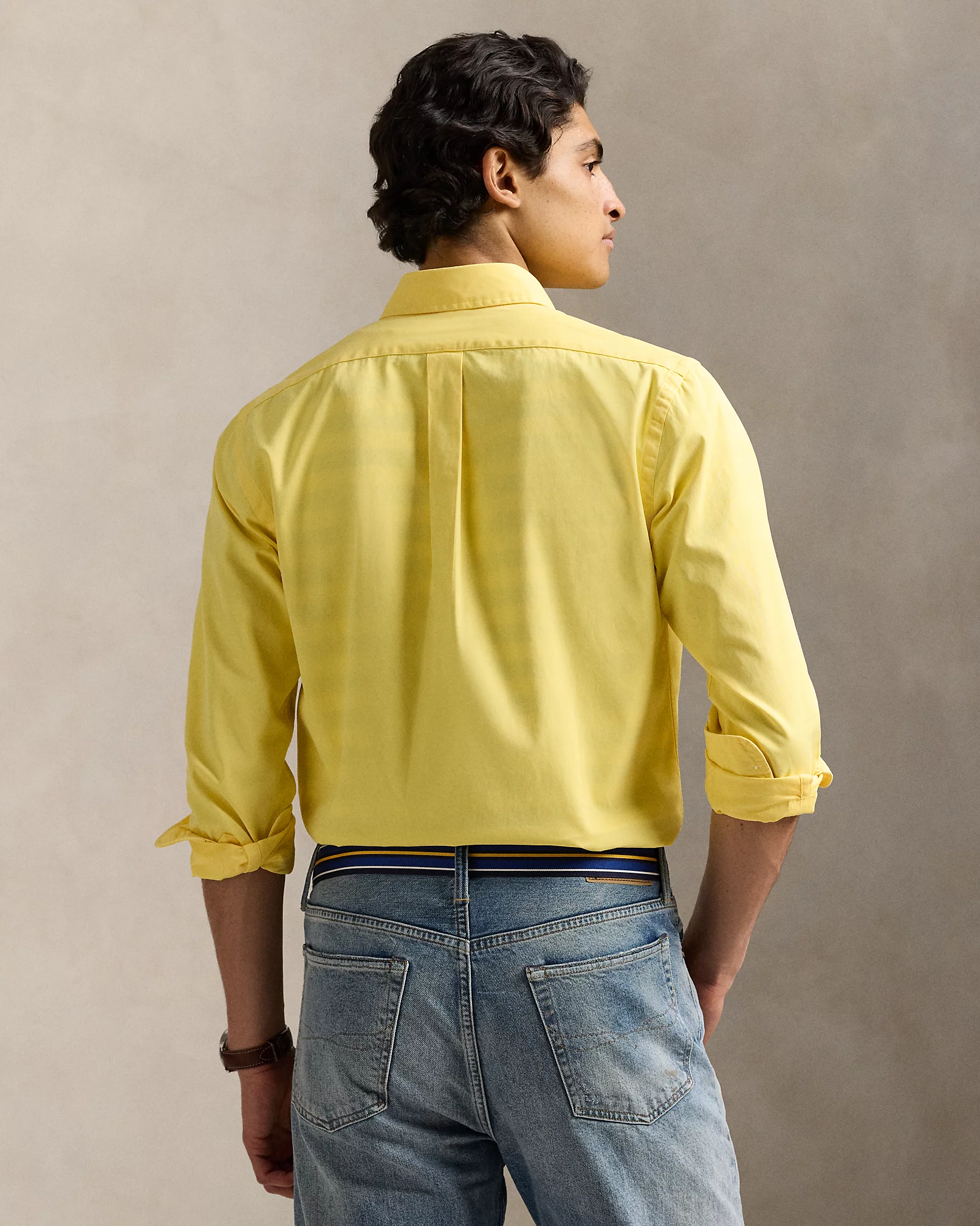 Chemise ajustée en sergé