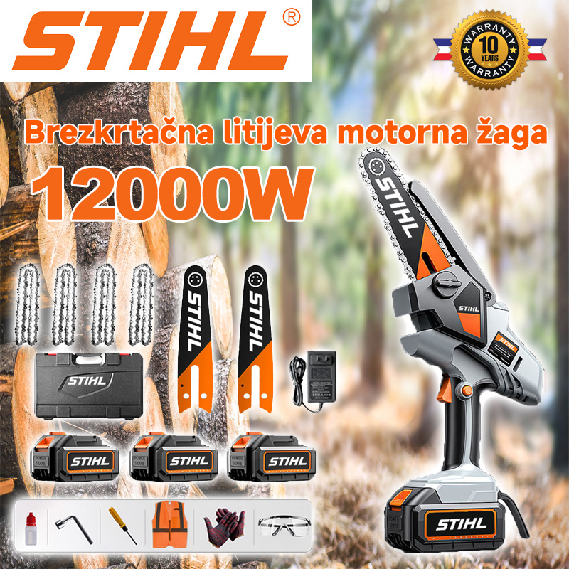 Prenosna motorna žaga STIHL 12000 W z litijevo baterijo