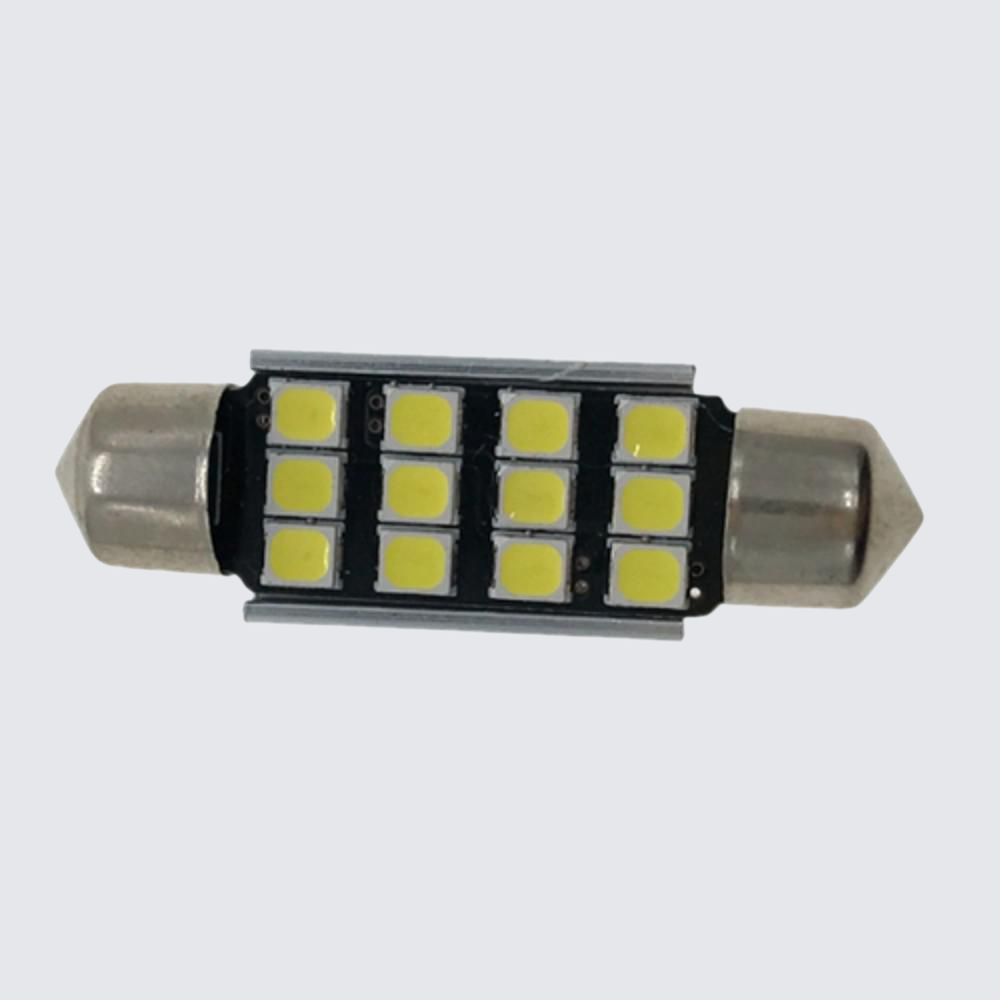 Car LED decoding double tip light