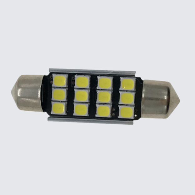 Car LED decoding double tip light