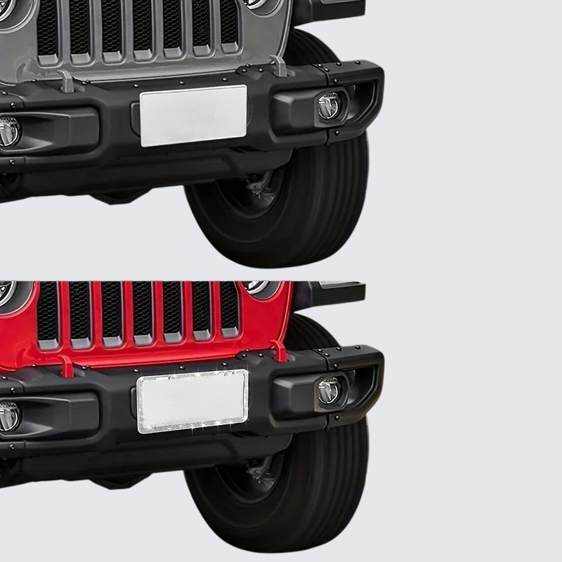 Acrylic Diamond License Plate Frame