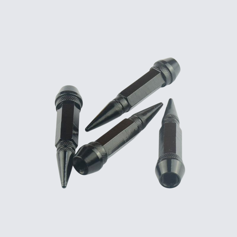Car tire pointed valve cap