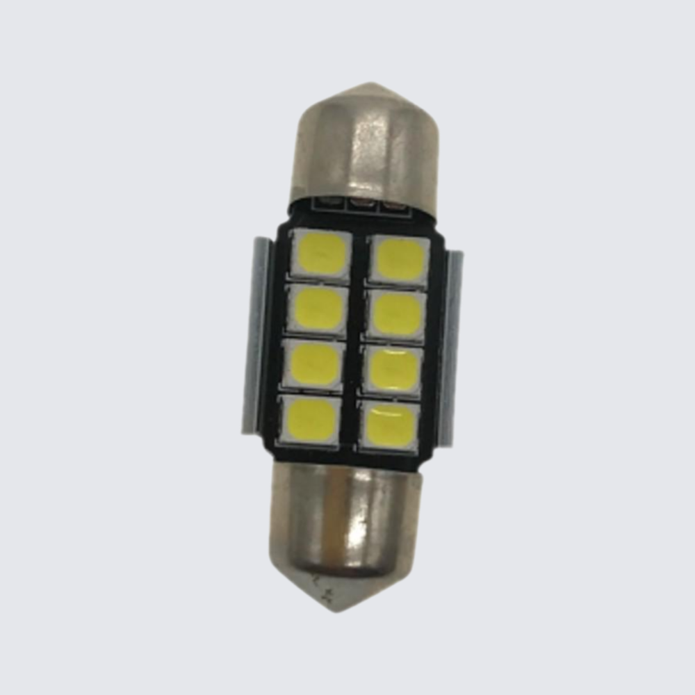 Car LED decoding double tip light