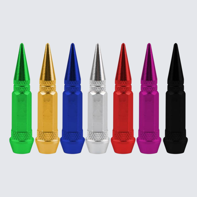 Car tire pointed valve cap
