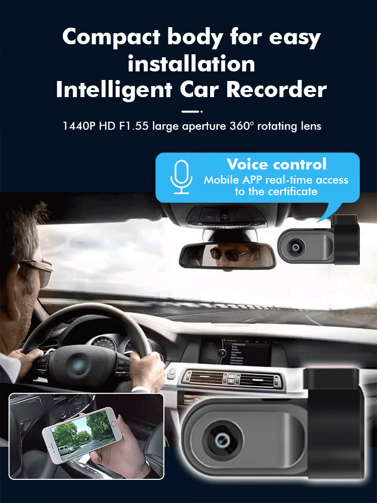 New High-Definition Night Vision Dashcam🔥 There's no harm in having one in the car.🚗Start recording in 4K in 1 second