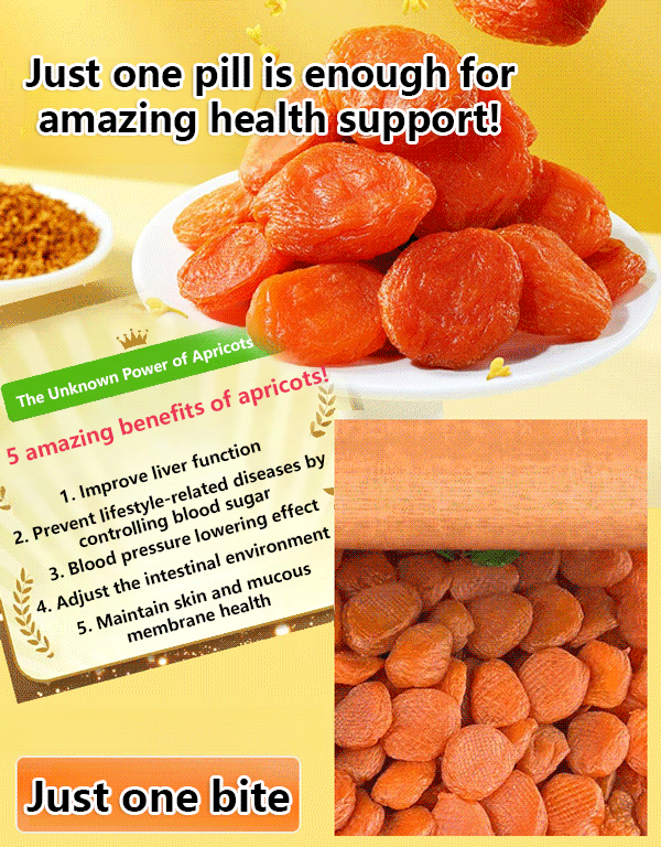 Sweet and sour sugar-free dried apricots