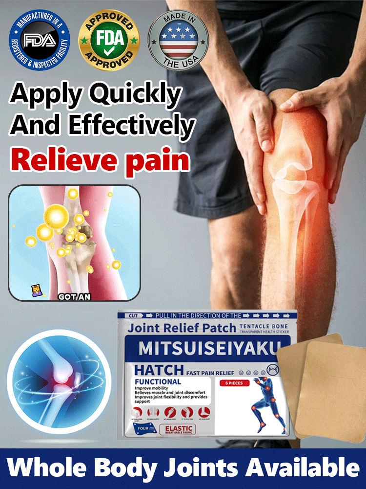 Effective Immediately: Joint Pain Relief Patch❤No more stiff, cracking, aching knees❤ Free refund or exchange within 14 days.