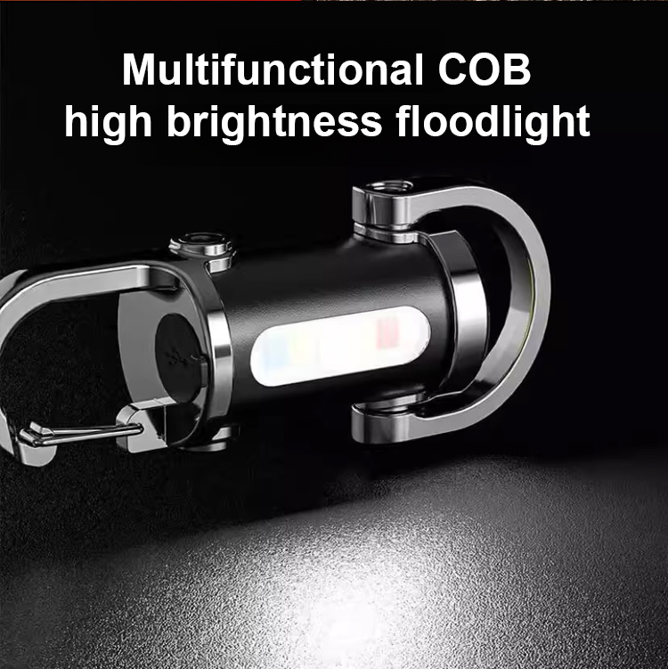 【Three-in-One Multi-functional】✅SOS Emergency Light Flashlight Portable Charger