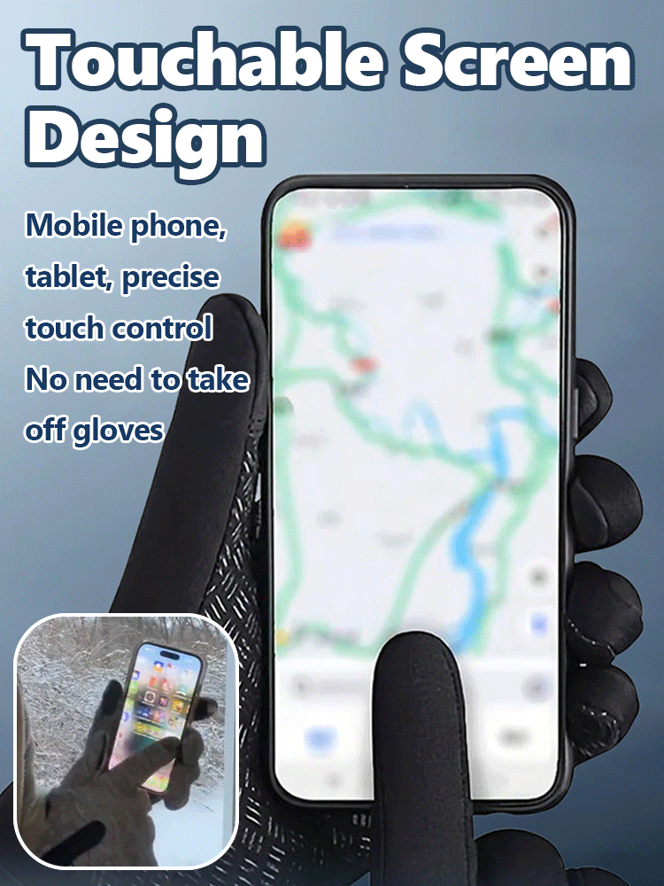 [-40 ℃ usable] Windproof, waterproof, warm touch screen gloves