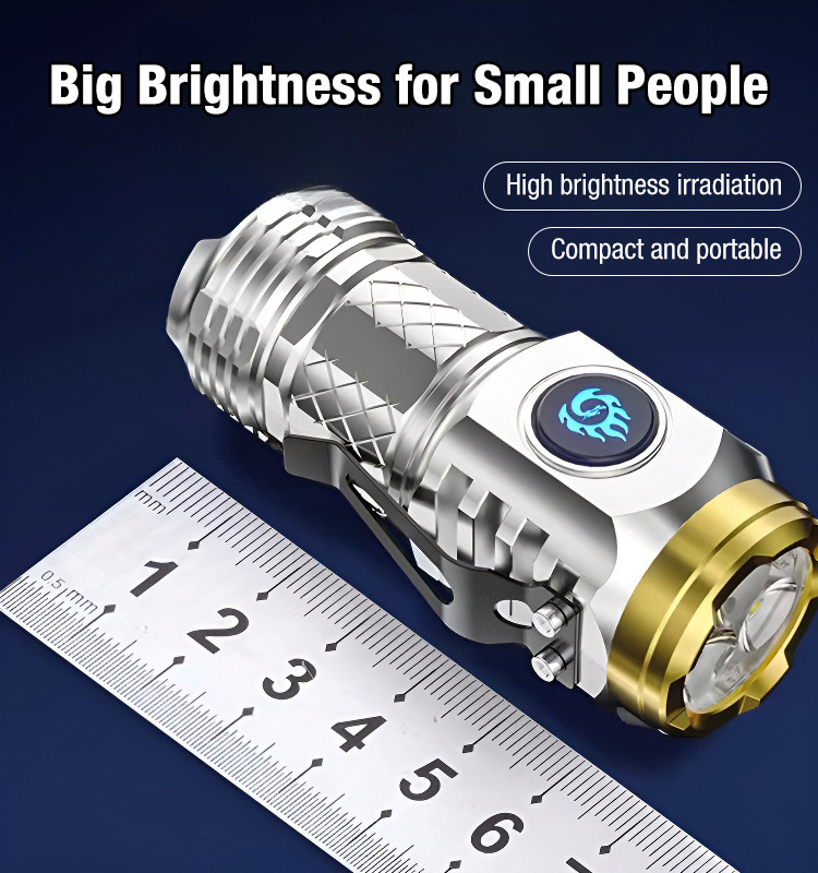 💡German Super Strong Mini Thumb Flashlight🔆Light up your entire path in 1 second, with a 230° wide-area illumination!