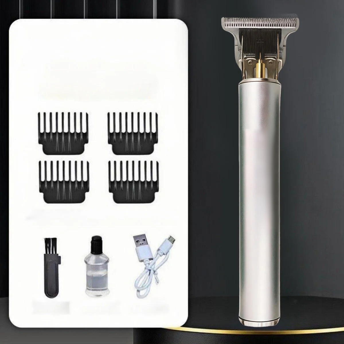 Silent and no-stuck hair Electric oil-cut carving hair clipper