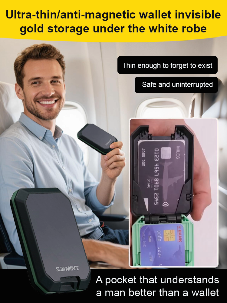 Ultra-thin anti-demaxing high-end men's wallet