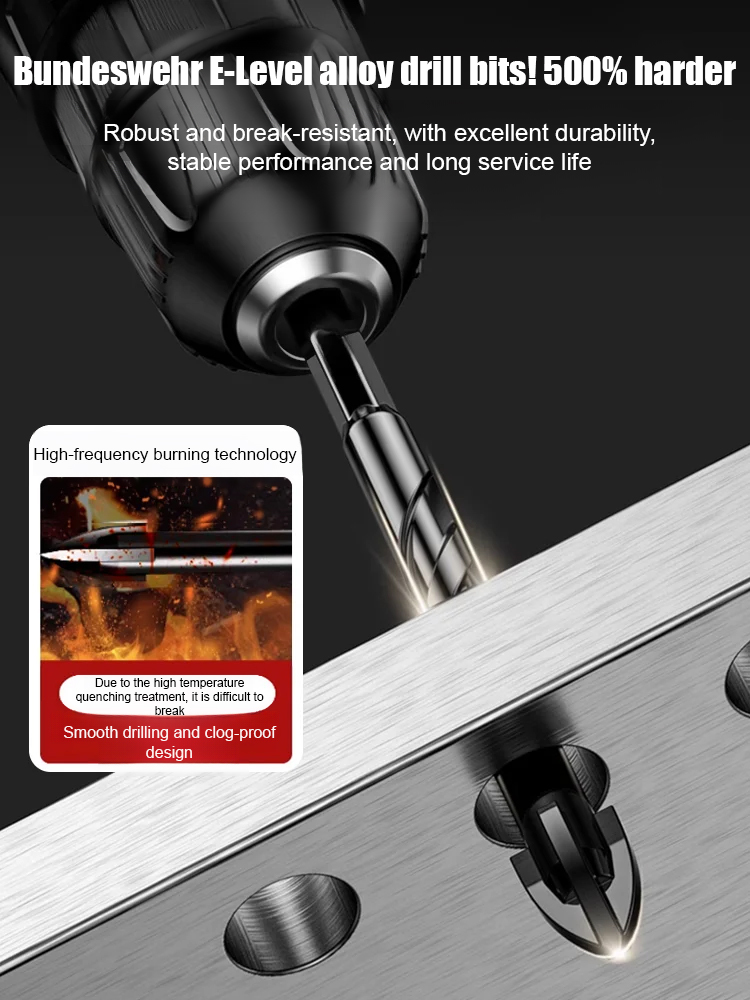 Tungsten Carbide Cross Drill Bit Set