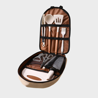 Outdoor-Messerset, tragbares Küchenkeramik-Küchenmesser, Obstmesser, Schneidebrett, Camping-Picknick