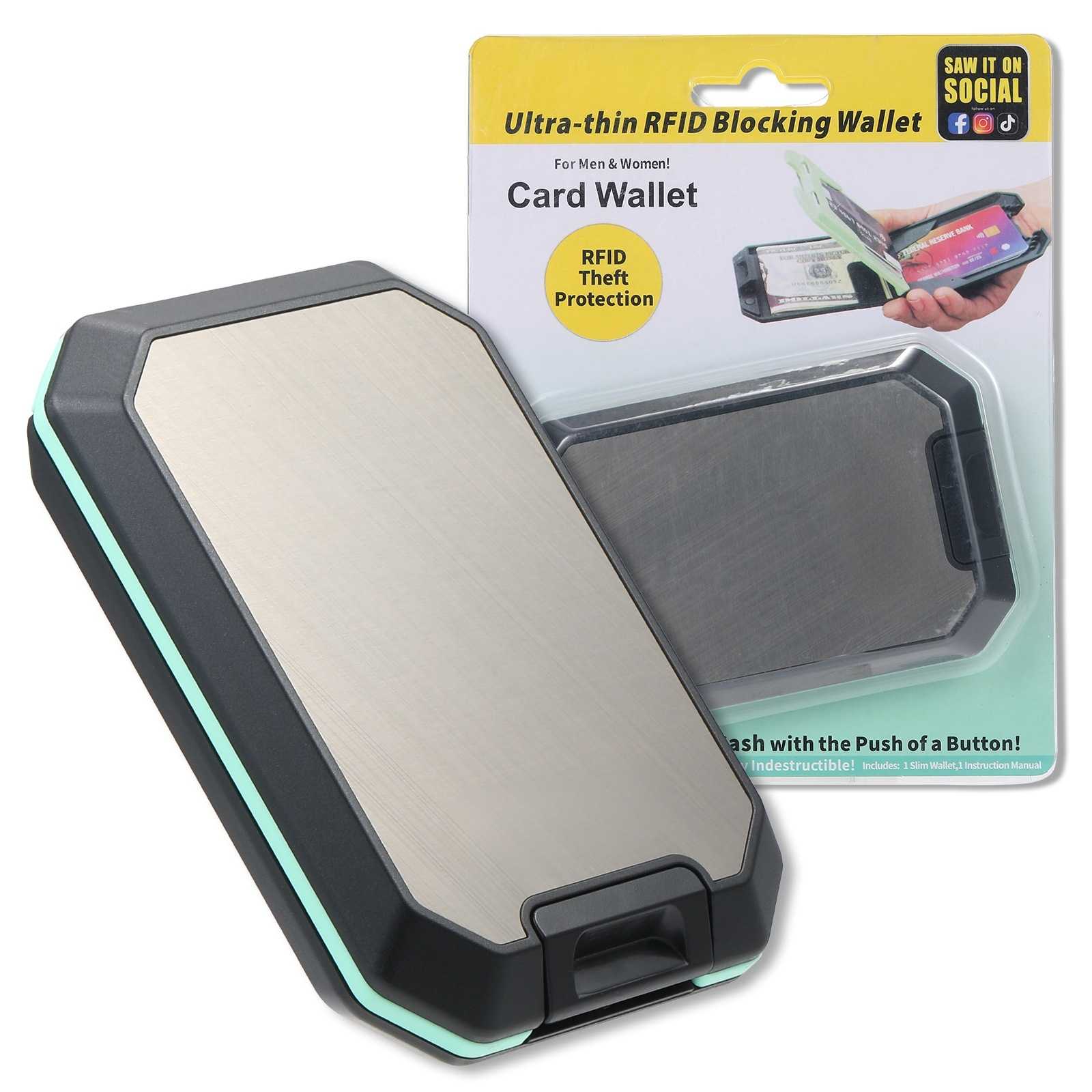 Ultra-thin anti-demaxing high-end men's wallet