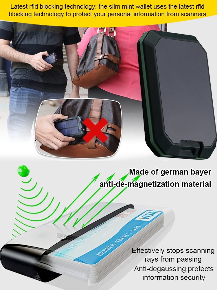 Ultra-thin anti-demaxing high-end men's wallet