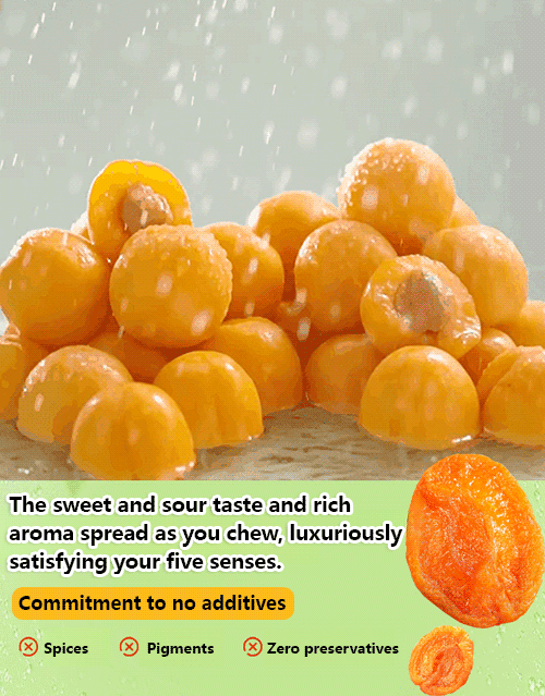 Sweet and sour sugar-free dried apricots