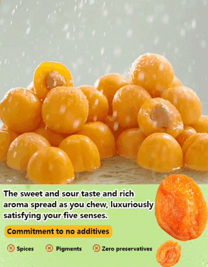 Sweet and sour sugar-free dried apricots