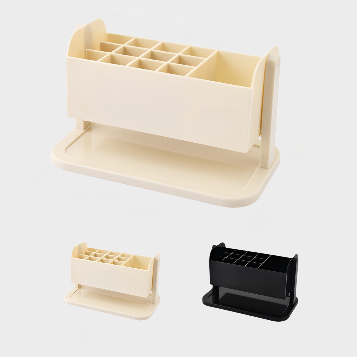 Light luxury large capacity lipstick storage box rotatable cosmetic storage box