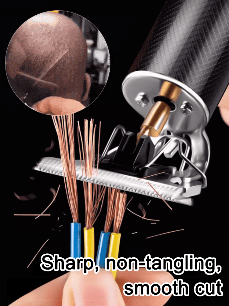 Silent and no-stuck hair Electric oil-cut carving hair clipper