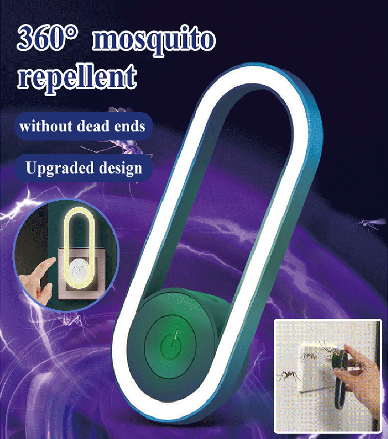 Ultrasonic electronic insect repellent sleep light