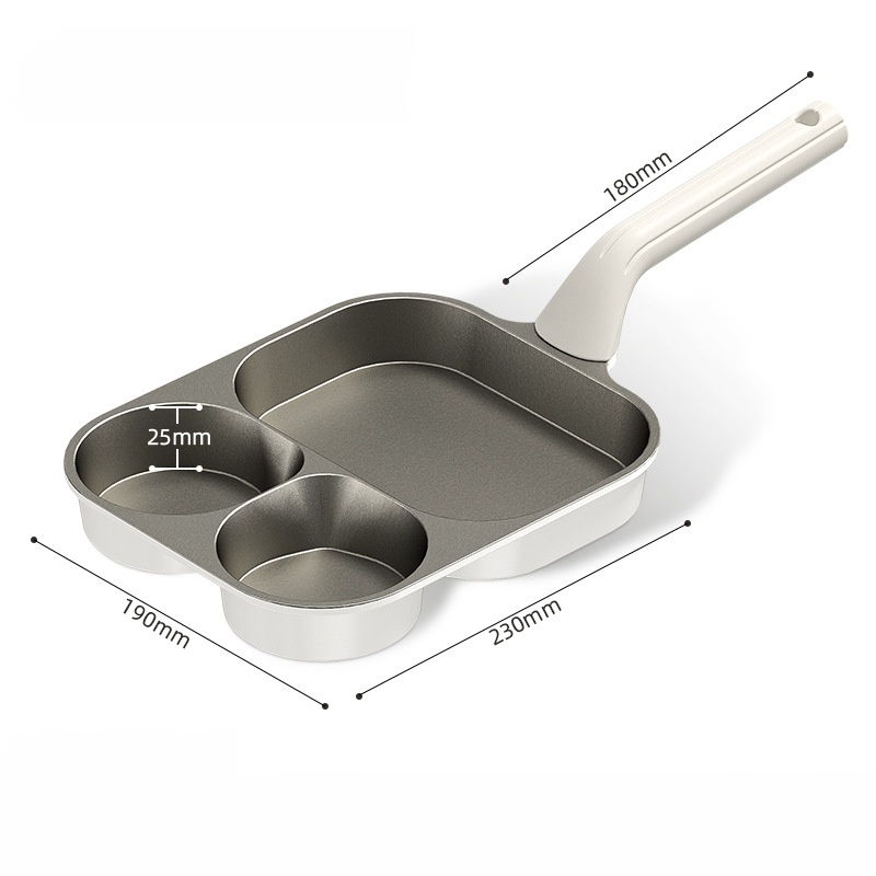 [Uncoated partitioned healthy pot] Hand-forged nutritious non-stick pot