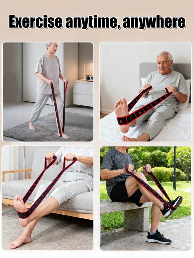 Elastic Digital Yoga Stretching Band💯 Enables multi-muscle training across the entire body, covering the gluteus maximus, legs, back, arms, etc