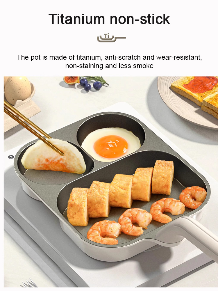[Uncoated partitioned healthy pot] Hand-forged nutritious non-stick pot