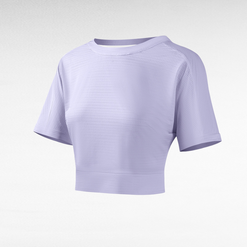 Sports top women's hollow T-shirt quick drying breathable