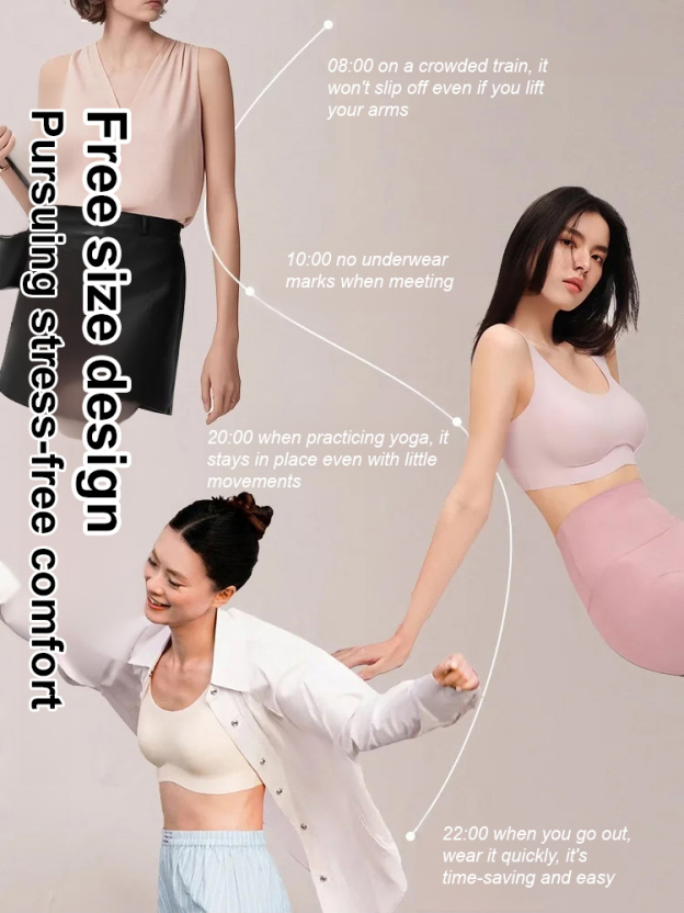 It makes your breasts look smaller and has a slimming effect. The sides are adjustable to prevent sagging and are seamless vest-style underwear