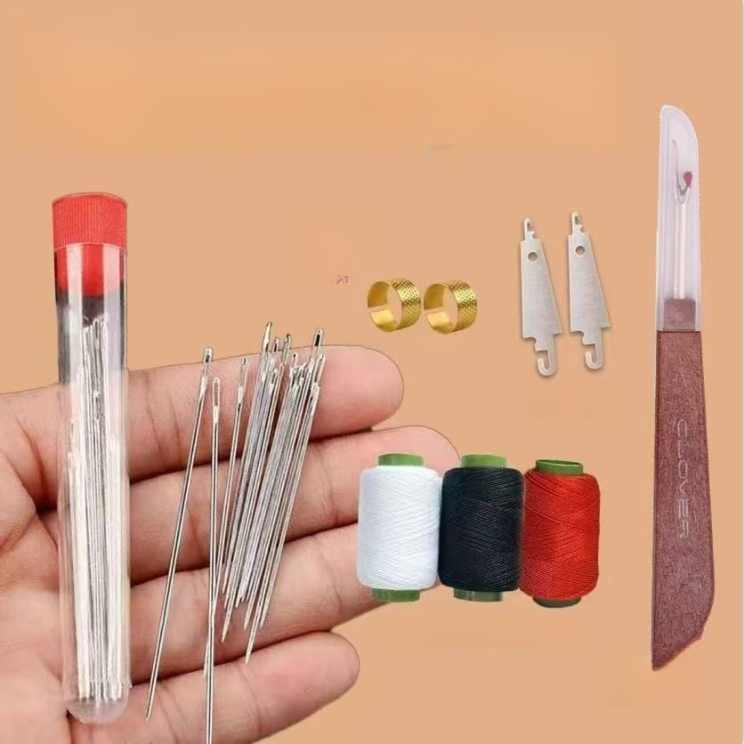 [Great Value 34-Piece Set] Large-Eye Steel Needle Sewing Tool Set，One set to meet various sewing needs
