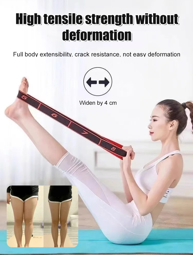 Elastic Digital Yoga Stretching Band💯 Enables multi-muscle training across the entire body, covering the gluteus maximus, legs, back, arms, etc