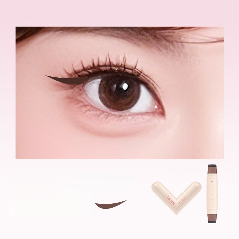 Integrated Rotating Eyeliner Stamp Pen⚡Press for 1 second to create a clear and natural eyeliner look; no need to repeatedly draw