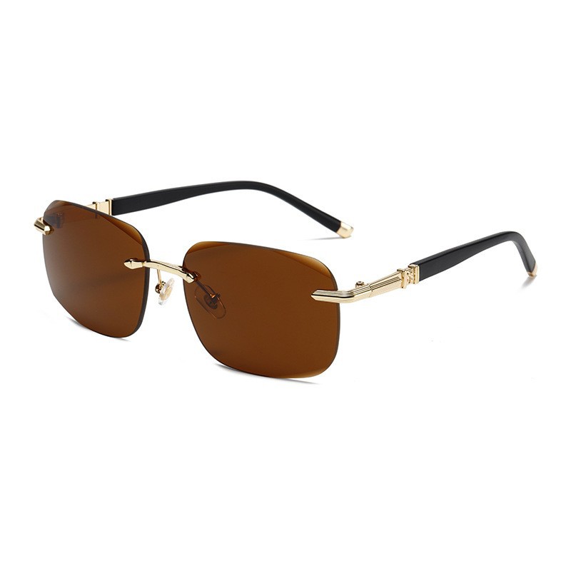 Crystal Stone Frameless Protective Sunglasses,Make night driving safer