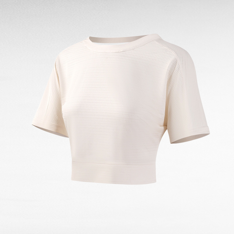 Sports top women's hollow T-shirt quick drying breathable