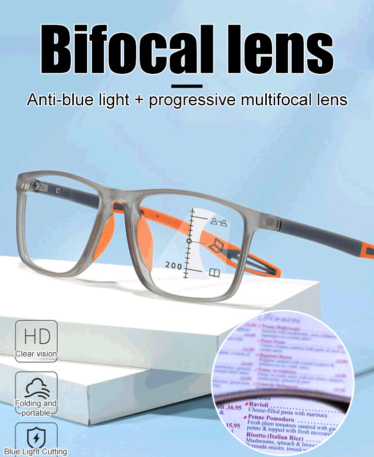 【✨️100-1000° intelligent focusing】Ultra-light and comfortable anti-blue light glasses for presbyopia