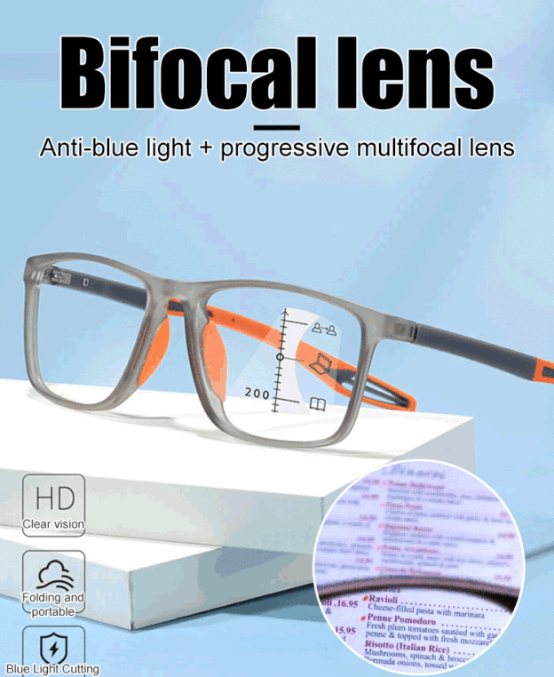 【✨️100-1000° intelligent focusing】Ultra-light and comfortable anti-blue light glasses for presbyopia
