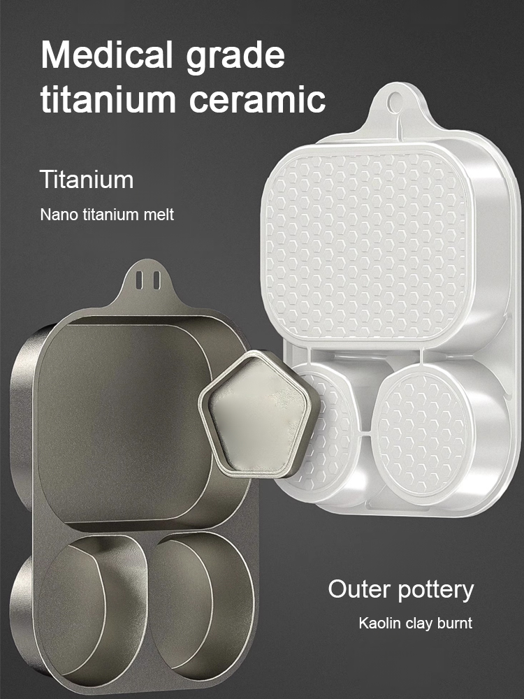 [Uncoated partitioned healthy pot] Hand-forged nutritious non-stick pot