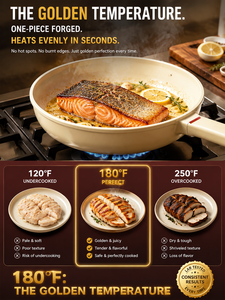 Lightweight Household Ceramic Non-Stick Pan🔥 Non-stick even with little to no oil—perfect for frying eggs and fish!