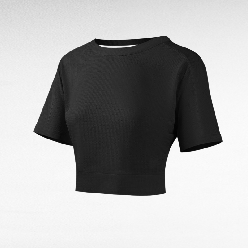 Sports top women's hollow T-shirt quick drying breathable