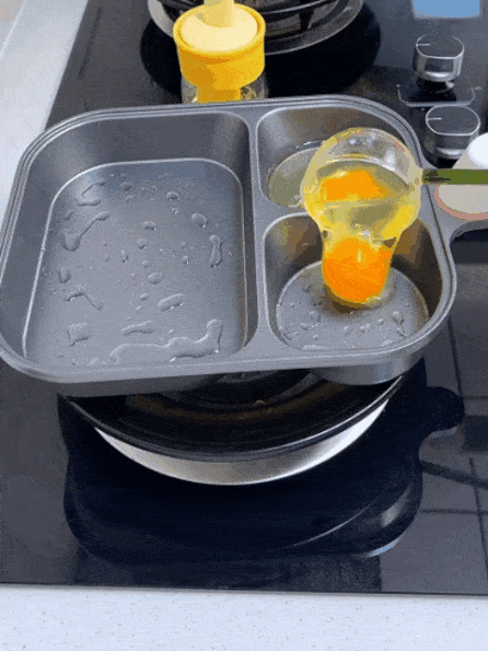 [Uncoated partitioned healthy pot] Hand-forged nutritious non-stick pot